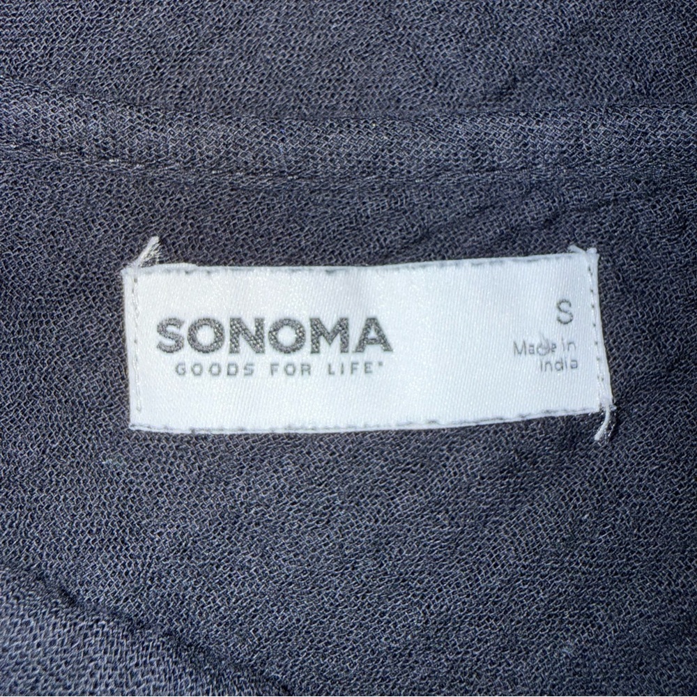 Sonoma Cotton Gauze Sleeveless v-Neck Tiered‎ Maxi Dress With Pockets size Small - Picture 11 of 16